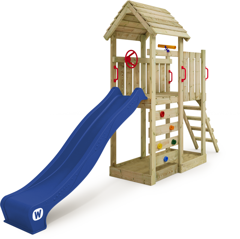 Детски център за игра Wickey JoyFlyer с дървен покрив